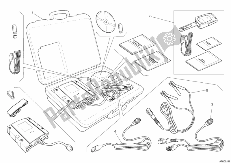 Todas las partes para Comprobar Los Dds Del Instrumento de Ducati Diavel Carbon 1200 2012